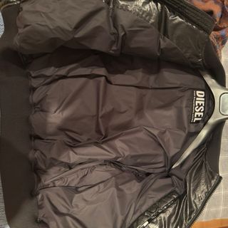 Cazadora Bomber Diesel Negra Brillante