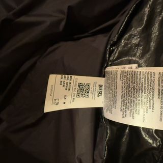 Cazadora Bomber Diesel Negra Brillante