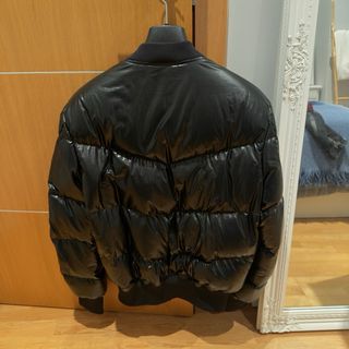 Cazadora Bomber Diesel Negra Brillante