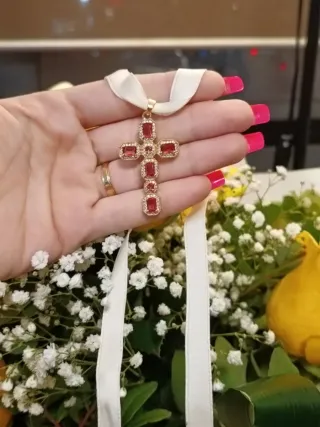 Cruz Fallera con piedra