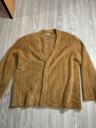 Cárdigan pelo marrón Zara hombre