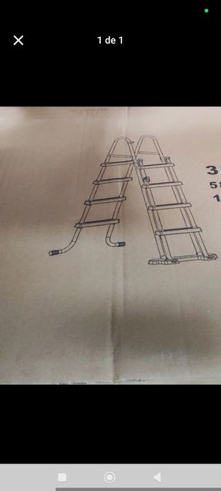 Escalera para piscina de metal