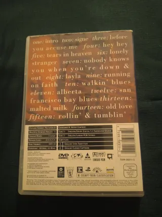 DVD Eric Clapton Unplugged