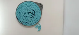 Rompecabezas laberinto circular Complejo