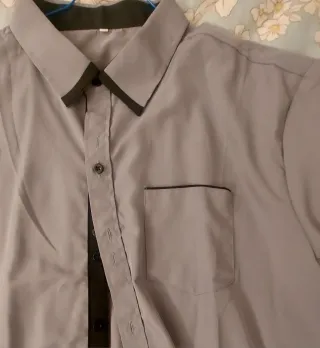 Camisa de vestir gris para hombre