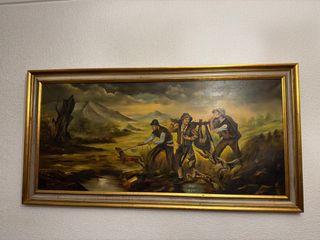 Cuadro de caza vintage