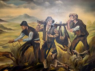 Cuadro de caza vintage