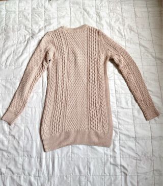 Maglione rosa lungo con spacco di Zara | taglia M