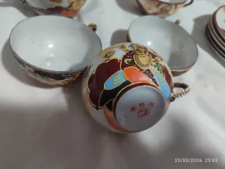 Juego de té chino vintage dragón