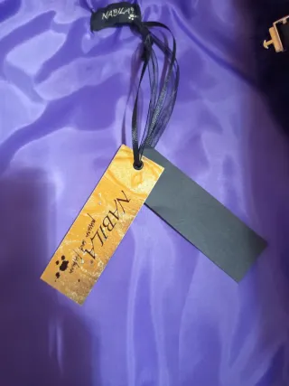 Gilet Nabila viola pelliccia ecologica taglia unic