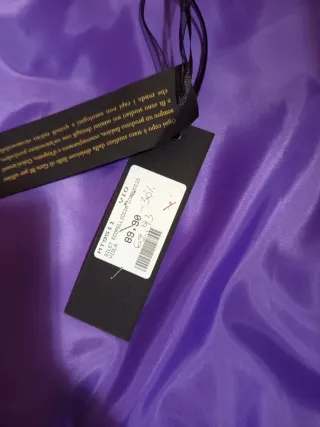 Gilet Nabila viola pelliccia ecologica taglia unic