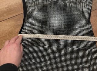 Vestito nero e strass donna tg M/L  elasticizzato
