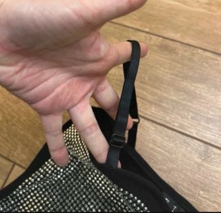 Vestito nero e strass donna tg M/L  elasticizzato