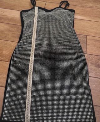Vestito nero e strass donna tg M/L  elasticizzato