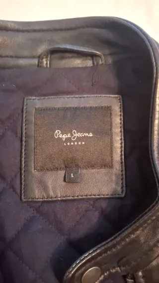 Cazadora de cuero Pepe Jeans negra