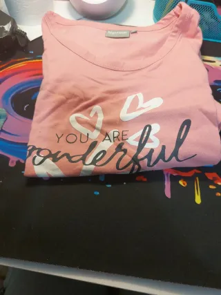 Camiseta rosa You are wonderful