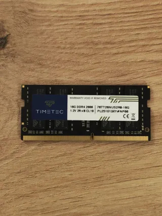 Timetec 16GB DDR4 2666MHz Notebook RAM - Testata