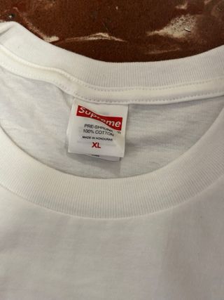Supreme Camiseta Box Logo Blanca XL