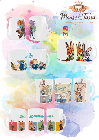 Zootopia tazas