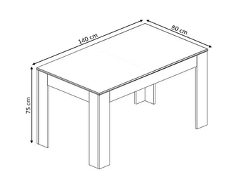 Mesa Comedor Blanca Moderna