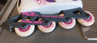 Patines en línea Oxelo morado y blanco