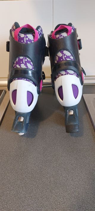 Patines en línea Oxelo morado y blanco