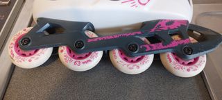 Patines en línea Oxelo morado y blanco