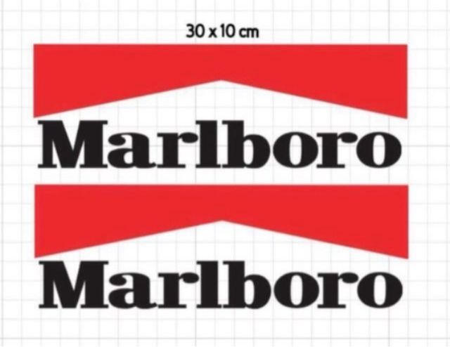 Adesivi Marlboro 30 x 10 cm