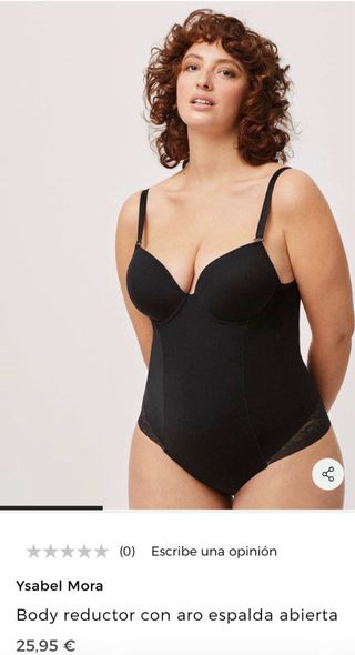 Body reductor negro Isabel Mora 105C Nuevo