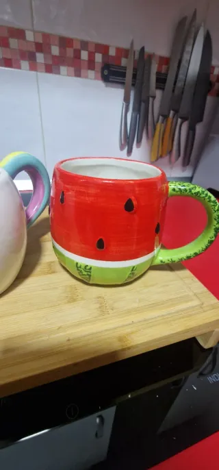 Lote 3 tazas cerámica