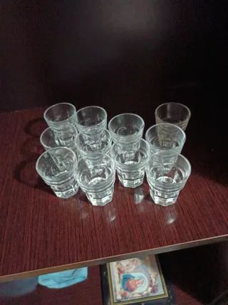 Vasos de chupito de cristal