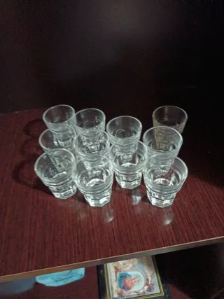 Vasos de chupito de cristal