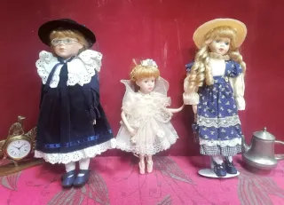 Set di bambole in autentica porcellana