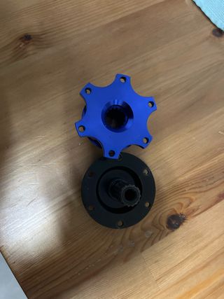 Piña Volante Desmontable Rápido Azul