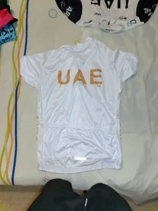 Maillot Ciclismo UAE Team Emirates Blanco
