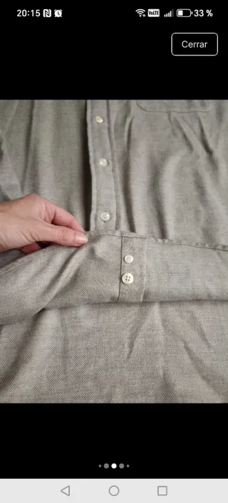 Camisa Springfield Invierno Talla XL Gris