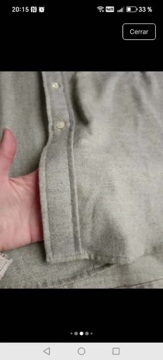 Camisa Springfield Invierno Talla XL Gris