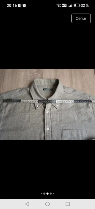 Camisa Springfield Invierno Talla XL Gris
