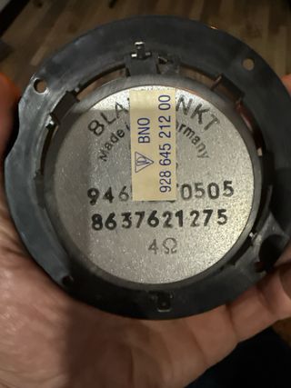 4 altavoces Porsche BLAUPUNKT 4 Ohm