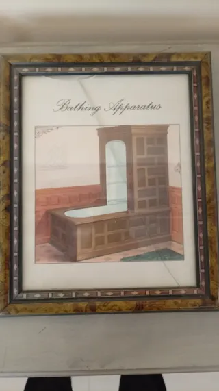 Set 2 Cuadros Baño Vintage