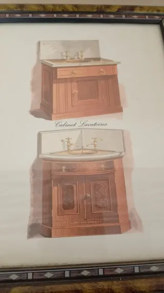 Set 2 Cuadros Baño Vintage