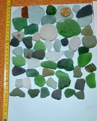Lotto piastrelle terracotta e pietre marine