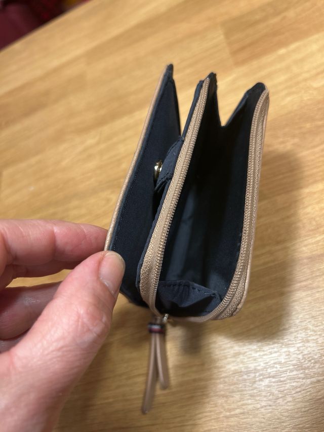 Monedero Tarjetero Tommy Hilfiger Beige