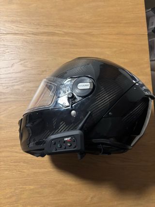 Casco Shark Carbon con Intercomunicador
