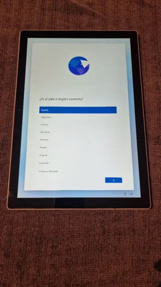 Tableta Microsoft Surface Pro 5 con pantalla tácti
