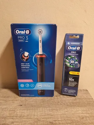 Oral-b pro3 3000 cepillo eléctrico + cabezales