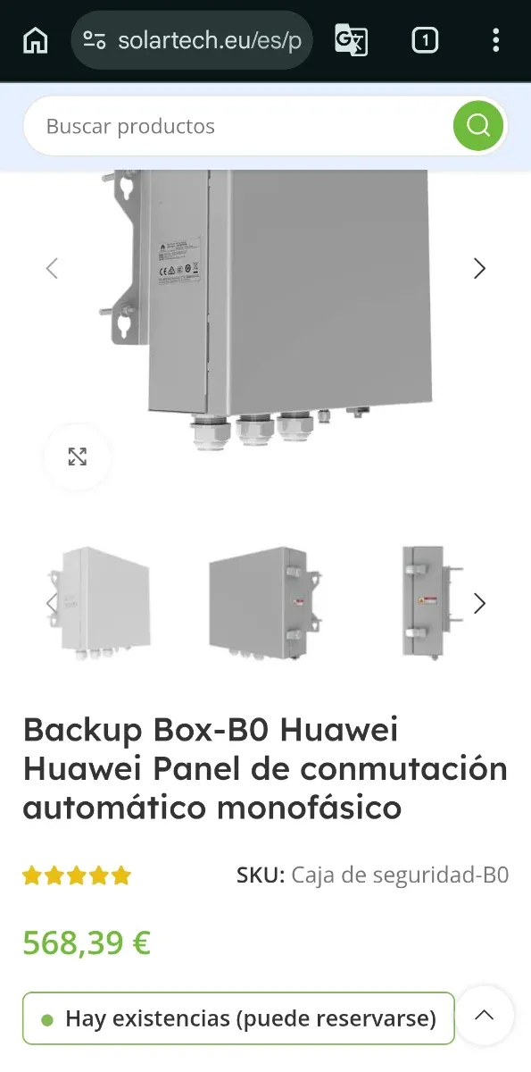 Caja de Conmutación Huawei Backup Box-B0