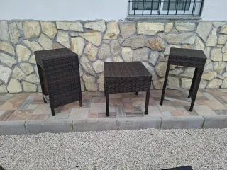 Conjunto Muebles Jardín Mimbre