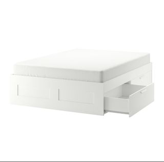 Cama Doble Blanca IKEA Brimnes