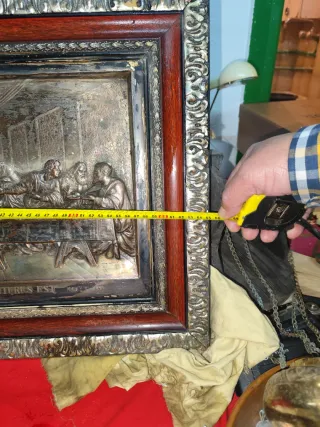 Relieve La Última Cena Marco Madera